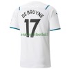 Maillot de Supporter Manchester City Kevin De Bruyne 17 Extérieur 2021-22 Pour Homme